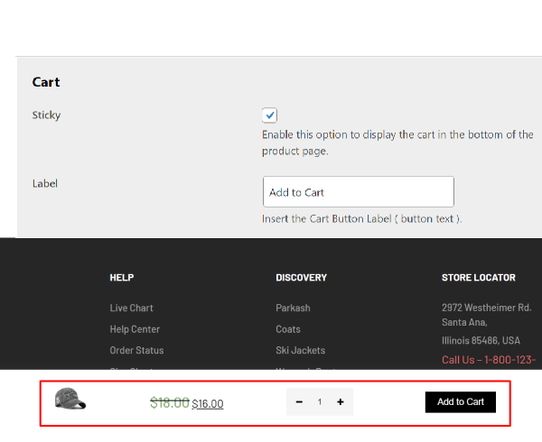 WC Booster Sticky Add to cart